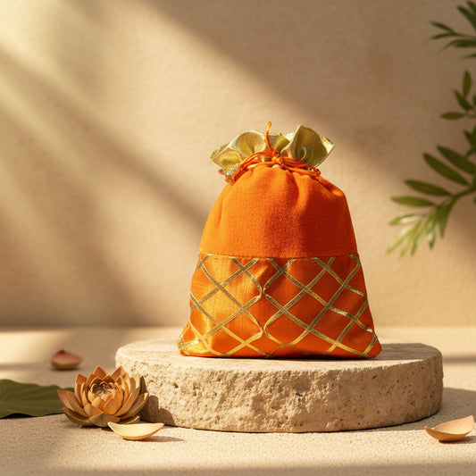 Bandhni Print Gift Pouch