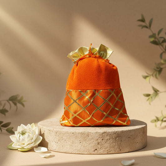 Bhagwa Gift Bag - Saffron Orange